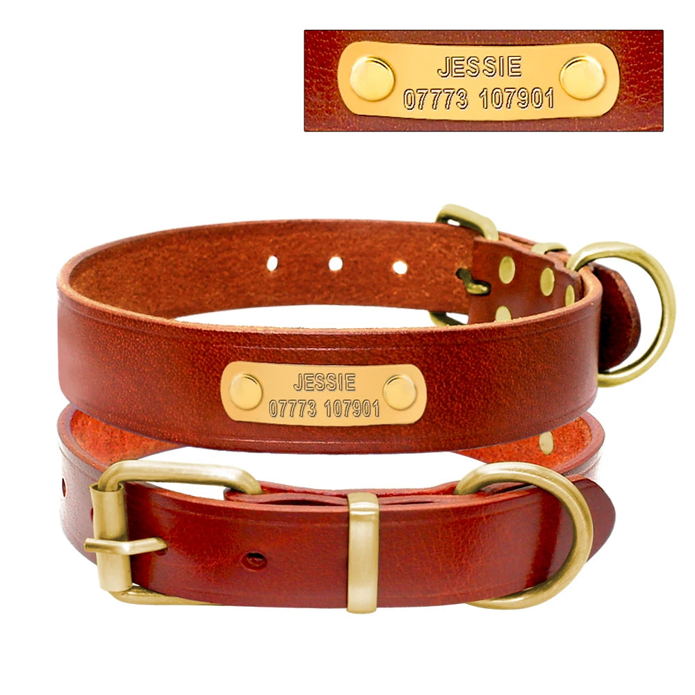 Personalized Leather Collar